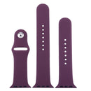 For Apple Watch Series 7 41mm / 6 & SE & 5 & 4 40mm / 3 & 2 & 1 38mm High-performance Ordinary & Longer Rubber Sport Watch Band with Pin-and-tuck Closure(Cherries)
