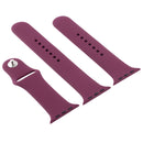 For Apple Watch Series 7 45mm / 6 & SE & 5 & 4 44mm / 3 & 2 & 1 42mm High-performance Ordinary & Longer Rubber Sport Watch Band with Pin-and-tuck Closure(Violet)