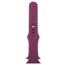 For Apple Watch Series 7 45mm / 6 & SE & 5 & 4 44mm / 3 & 2 & 1 42mm High-performance Ordinary & Longer Rubber Sport Watch Band with Pin-and-tuck Closure(Violet)