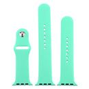 For Apple Watch Series 7 45mm / 6 & SE & 5 & 4 44mm / 3 & 2 & 1 42mm High-performance Ordinary & Longer Rubber Sport Watch Band with Pin-and-tuck Closure(Leave Fragrant Green)
