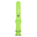 For Apple Watch Series 7 45mm / 6 & SE & 5 & 4 44mm / 3 & 2 & 1 42mm High-performance Ordinary & Longer Rubber Sport Watch Band with Pin-and-tuck Closure(Green)