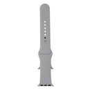 For Apple Watch Series 7 45mm / 6 & SE & 5 & 4 44mm / 3 & 2 & 1 42mm High-performance Ordinary & Longer Rubber Sport Watch Band with Pin-and-tuck Closure(Grey)