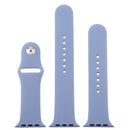 For Apple Watch Series 7 45mm / 6 & SE & 5 & 4 44mm / 3 & 2 & 1 42mm High-performance Ordinary & Longer Rubber Sport Watch Band with Pin-and-tuck Closure(Lavender Grey)