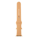 For Apple Watch Series 7 45mm / 6 & SE & 5 & 4 44mm / 3 & 2 & 1 42mm High-performance Ordinary & Longer Rubber Sport Watch Band with Pin-and-tuck Closure(Khaki)
