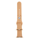 For Apple Watch Series 7 45mm / 6 & SE & 5 & 4 44mm / 3 & 2 & 1 42mm High-performance Ordinary & Longer Rubber Sport Watch Band with Pin-and-tuck Closure(Khaki)
