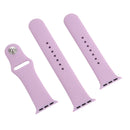 For Apple Watch Series 7 45mm / 6 & SE & 5 & 4 44mm / 3 & 2 & 1 42mm High-performance Ordinary & Longer Rubber Sport Watch Band with Pin-and-tuck Closure(Purple)