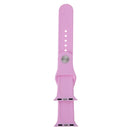 For Apple Watch Series 7 45mm / 6 & SE & 5 & 4 44mm / 3 & 2 & 1 42mm High-performance Ordinary & Longer Rubber Sport Watch Band with Pin-and-tuck Closure(Purple)