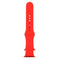 For Apple Watch Series 7 45mm / 6 & SE & 5 & 4 44mm / 3 & 2 & 1 42mm High-performance Ordinary & Longer Rubber Sport Watch Band with Pin-and-tuck Closure(Red)