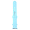 For Apple Watch Series 7 45mm / 6 & SE & 5 & 4 44mm / 3 & 2 & 1 42mm High-performance Ordinary & Longer Rubber Sport Watch Band with Pin-and-tuck Closure(Baby Blue)
