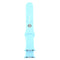 For Apple Watch Series 7 45mm / 6 & SE & 5 & 4 44mm / 3 & 2 & 1 42mm High-performance Ordinary & Longer Rubber Sport Watch Band with Pin-and-tuck Closure(Baby Blue)