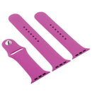 For Apple Watch Series 7 45mm / 6 & SE & 5 & 4 44mm / 3 & 2 & 1 42mm High-performance Ordinary & Longer Rubber Sport Watch Band with Pin-and-tuck Closure (Dragon Fruit)
