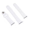 For Apple Watch Series 7 45mm / 6 & SE & 5 & 4 44mm / 3 & 2 & 1 42mm High-performance Ordinary & Longer Rubber Sport Watch Band with Pin-and-tuck Closure(White)