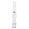For Apple Watch Series 7 45mm / 6 & SE & 5 & 4 44mm / 3 & 2 & 1 42mm High-performance Ordinary & Longer Rubber Sport Watch Band with Pin-and-tuck Closure(White)