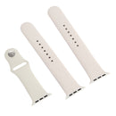 For Apple Watch Series 7 45mm / 6 & SE & 5 & 4 44mm / 3 & 2 & 1 42mm High-performance Ordinary & Longer Rubber Sport Watch Band with Pin-and-tuck Closure