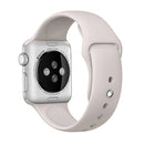 For Apple Watch Series 7 45mm / 6 & SE & 5 & 4 44mm / 3 & 2 & 1 42mm High-performance Ordinary & Longer Rubber Sport Watch Band with Pin-and-tuck Closure