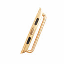 For Apple Watch 42 / 44 / 45mm Metal Strap Connector Metal Buckle, Pair(Gold)