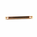 For Apple Watch 42 / 44 / 45mm Metal Strap Connector Metal Buckle, Pair(Gold)