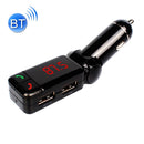 BC-06 Bluetooth Car Kit FM Transmitter Car MP3 Player with LED Display 2 USB Charger & Handsfree Function(Black)