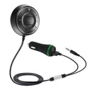 JRBC01 Bluetooth 4.0 Hands-free Car Kit, 3.5mm Audio Jack Music Streaming or Calling, Dual USB 2.1A Car Charger, For iPhone, Galaxy, Sony, Lenovo, HTC, Huawei, and other Smartphones