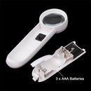 15X Handheld Exclamation Mark Type Magnifier with 2 LED