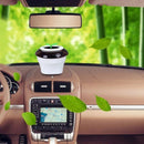 Car Auto Potted Plant Shape Cigarette Lighter Air Purifier Negative Ione Freshener Air Cleaner, Removes Pollen, Smoke, Bad Smell and Odors with Colorful Light(Green)