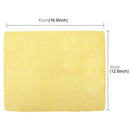 KANEED Synthetic Chamois Drying Towel Super Absorbent PVA Shammy Cloth for Fast Drying of Car, Size: 43 x 32 x 0.2cm(Yellow)