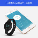 TLW08 0.66 inch OLED Display Bluetooth 4.0 Smart Bracelet , Support Pedometer / Call Reminder / Sleep Tracking / Touch Function, Compatible with iOS and Android System(Blue)