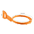 Drain & Hair Removal Tool Drain Dredge Pipe Sewer Cleaner Hook(Orange)