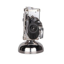 Balance Shaped Metal Auto Flip Down Clock Desktop Decorative Clock with Single Holder
