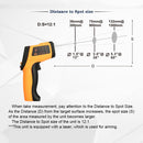 Infrared Thermometer, Temperature Range: -50 - 380 Degrees Celsius(Yellow)