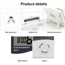 3.8 inch LCD Digital Temperature & Humidity Meter with Clock / Calendar (HTC-2)(White)