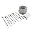 9 PCS 0.5mm-2.5mm Watch Repair Screwdriver Tools Set Kit(Silver)