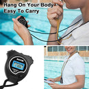 Handheld Digital Stopwatch with Date / Time / Alarm Clock