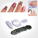 DIY Design Kit Professional Nail Art Stamp Stamping Polish Nail Decoration(Purple)
