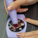 DIY Design Kit Professional Nail Art Stamp Stamping Polish Nail Decoration(Purple)