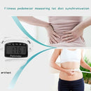 3D Heart Style Crystal Cover Digital Pedometer, Step Counter / Distance Travelled / Calorie Calculator(Orange)