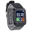 U80 Bluetooth Health Smart Watch 1.5 inch LCD Screen for Android Mobile Phone, Support Phone Call / Music / Pedometer / Sleep Monitor / Anti-lost(Black)