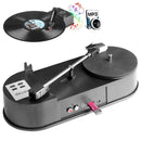 Ezcap613 Mini USB Turntable Turn Plate Vinyl LP to MP3 USB Flash-drive Hot Swapping Converter(Black)