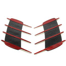 2 PCS Hood Side Shark Gill Simulation Air Flow Vent Fender Sticker for Car Decoration, Size: 22cm x 20cm x 2cm