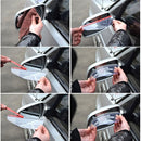 2 PCS Flexible Shielding Rain Board Sun Visor Shade Rearview Mirror for Car Rearview Mirrors