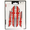 4 PCS UK Flag Pattern Car Door Protector Carbon Fiber Door Side Edge Sticker