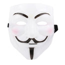V for Vendetta Design Plastic Mask(White)