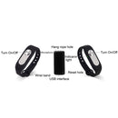 WR-06 Wearable Wristband 8GB Digital Voice Recorder Wrist Watch, One Button Long Time Recording(Black)