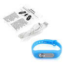 WR-06 Wearable Wristband 8GB Digital Voice Recorder Wrist Watch, One Button Long Time Recording(Blue)