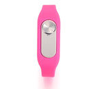 WR-06 Wearable Wristband 8GB Digital Voice Recorder Wrist Watch, One Button Long Time Recording(Magenta)