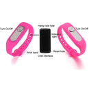 WR-06 Wearable Wristband 8GB Digital Voice Recorder Wrist Watch, One Button Long Time Recording(Magenta)