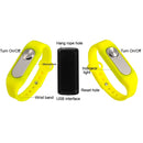 WR-06 Wearable Wristband 16GB Digital Voice Recorder Wrist Watch, One Button Long Time Recording(Yellow)