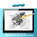 Huion L4S USB Portable 17.7 inch Ultra Slim Adjustable Brightness Art Craft Tattoo Tracing Light Box Pad Board