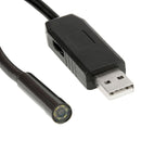 Waterproof USB Endoscope Snake Tube Inspection Camera with 6 LED for Parts of OTG Function Android Mobile Phone, Length: 5m, Lens Diameter: 7mm(Black)