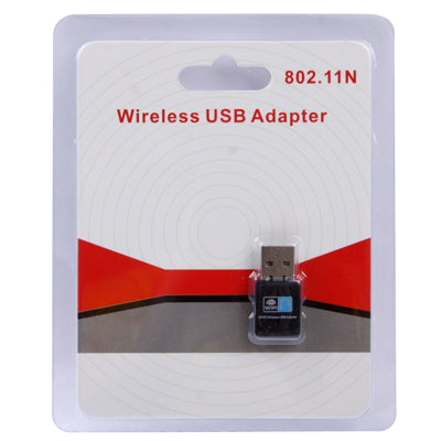 300Mbps Wireless 802.11N USB Network Nano Card Adapter(Black)